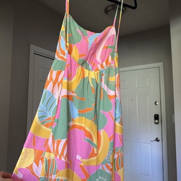Show Me Your Mumu  Julia Maxi Dress in Tropical Fruit Womens S Front Slit Fruit - Picture 7 of 11